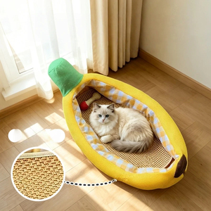 실내 고양이 침대 - 고양이를 일년 내내 안정감을 느끼게 해주는 고양이 침낭이며 세탁이 가능합니다. - Product Image 3