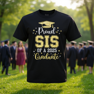 T-shirt pour sœur fière de la promotion 2025, pour groupe familial assorti - Product Image 3