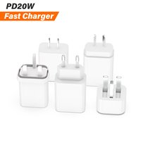 WAWEIS Pd3.0 Qc Qc3.0 20w Charger Pengisian Cepat Pd Usb C Tipe C Adaptor Charger Dinding untuk Iphone 7 8 9 10 11 12 13 Pro Max