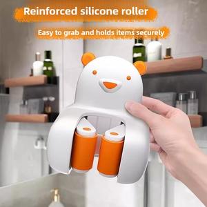 Настенная полка для хранения в ванной комнате, держатель для швабры без сверления, крепление для метлы, держатель для карт для дома и улицы - Product Image 2