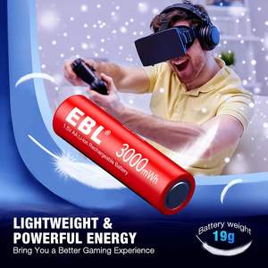 EBL Paquete de 8 Pilas Recargables de Iones de Litio AA de 1.5V 3000mWh de Larga Duración 3000mAh Pilas Cilíndricas de Iones de Litio Doble A - Product Image 5