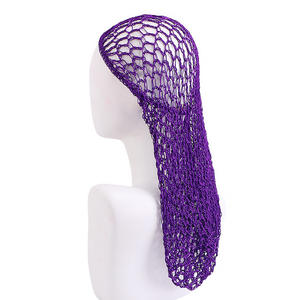 Bonnet de <span class=keywords><strong>nuit</strong></span> respirant long en crochet fait main <span class=keywords><strong>pour</strong></span> femmes, protection des <span class=keywords><strong>cheveux</strong></span>, coiffage, soin de <span class=keywords><strong>nuit</strong></span> - Product Image 4