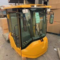 Komponen Suku Cadang Backhoe Loader Perakitan Kabin Efisiensi Tinggi Daya 75KW Berat Mesin 3000kg Garansi 1 Tahun Asal Cina
