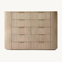 Lit King Size en Bois Massif Fabriqué à la Main avec Tête de Lit en Tissu Byron, Fournisseur d'Usine, pour Hôtel, Villa, Chambre à Coucher, Meubles de Maison