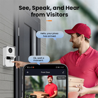 Système d'interphone vidéo filaire 1080p 7 pouces avec moniteur intérieur et sonnette Wi-Fi pour ouverture de porte