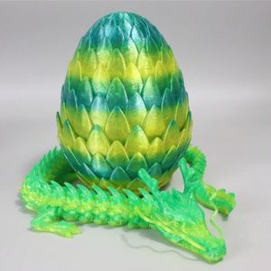 Huevo de Dragón Chino, Juguete Impreso en 3D, Adorno Hecho a Mano, Regalo Creativo en Línea, Huevo de Dragón Rojo, Artesanía Decorativa - Product Image 2