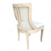 Chaises Offre Spéciale en bois massif de restaurant de café d'hôtel de style rustique de chaise de mariage en bois de dos de rotin pour des événements