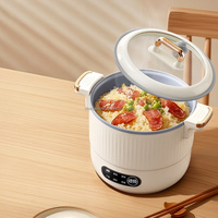 Mini-cuiseur à riz électrique 1,2 L avec minuterie numérique, micro-pression, multifonction pour riz, soupe et cuisson à la vapeur, idéal pour la maison, le bureau et les voyages