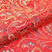 Tissu Jacquard Brocart de Soie Imprimé en Nylon Haute Densité pour Vente en Gros, Échantillon Gratuit de Tissu Brocart Jacquard de Luxe pour Robe