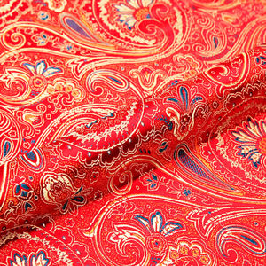 Vải satin gấm jacquard in nylon mật độ cao bán buôn, vải gấm jacquard cao cấp, mẫu miễn phí, vải gấm jacquard dùng cho đầm - Product Image 3