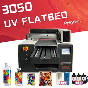 เครื่องพิมพ์ A3 XP600 แบบตั้งโต๊ะขนาดเล็ก DTF UV Flatbed A3 สำหรับพิมพ์ขวด เครื่องพิมพ์ 3050 UV พร้อมกล้อง - Product Image 1