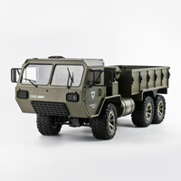 Camion militaire RC DWI Dowellin 1/12, voiture télécommandée 6 roues motrices, camion RC tout-terrain 2,4 GHz, voitures RC militaires tout-terrain avec LED pour enfant