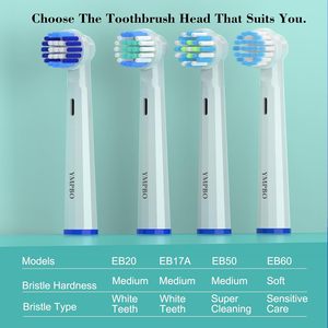 หัวแปรงเปลี่ยน YMPBO สำหรับแปรงสีฟันไฟฟ้า BRAU <span class=keywords><strong>EB50</strong></span>-10 แพ็ค หัวแปรงแบบ Cross Action - Product Image 6