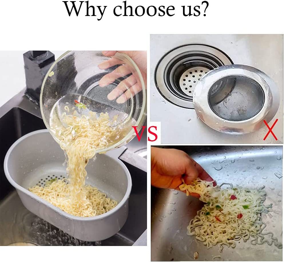Side Sink Drain Strainer Basket – Corner Hanging Colander With Buckle Mount, Fits Most Faucets, For Food Debris, Vegetables, Noodles, Sponges – Green/White/Yellow