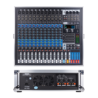 Console de mixage audio active professionnelle 12 canaux 4x1200W haute puissance pour petites performances, conférences et événements en direct