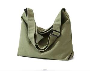 Kadın çevre dostu tuval Tote askılı çanta tek omuz Crossbody tek kollu çanta Online alışveriş - Product Image 2