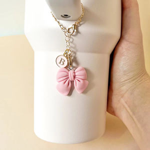 Nom personnalisé initiale lettre poignée breloque décor <span class=keywords><strong>gobelet</strong></span> porte-clés lettre chaîne suspendus pendentif accessoires pour <span class=keywords><strong>gobelet</strong></span> tasse - Product Image 3
