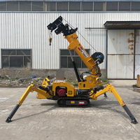 Mini-grue araignée électrique compacte, capacité de charge de 1,2 tonne, certifiée CE pour levage en intérieur