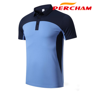 Polo leggera da uomo ad asciugatura rapida a maniche corte traspirante Fitness Running <span class=keywords><strong>Tennis</strong></span> sport da Baseball t-Shirt - Product Image 2