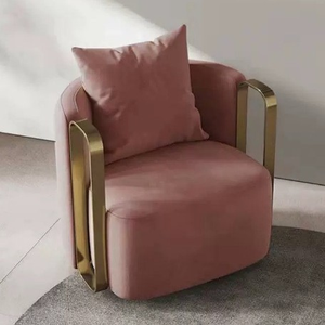 WSX4002 Nordic Single <b>Sofa</b> Chair Office Negotiation Lounge Chair Swivel Modern Accent Living Room Chair Hotel chair - Product Image 6