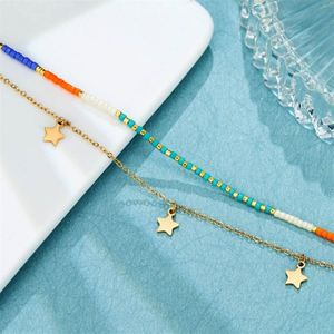 Wholesale <b>rainbow</b> Stone <b>Bracelet</b> Star Dangle Charm <b>Bracelets</b> for Women - Product Image 3