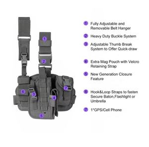 ओएम सामरिक ड्रॉप लेग होल्स्टर अमेरिकी गोदाम मोले सामान पाउच सामरिक बेल्ट बैग - Product Image 4