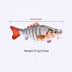 Esca da <span class=keywords><strong>pesca</strong></span> artificiale Multi-snodata da 3.9 "/15.5g di <span class=keywords><strong>esche</strong></span> da <span class=keywords><strong>pesca</strong></span> alla <span class=keywords><strong>trota</strong></span> realistica per <span class=keywords><strong>trota</strong></span> spigola - Product Image 2