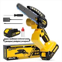 Gergaji Rantai Listrik Tanpa Kabel 2-Pound 6-Inci 21V Baterai Li-Ion 550W Motor Brushed Mini Pole Saws untuk Penggunaan Industri DIY 1-Tahun