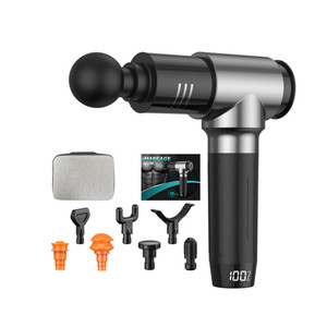 Pistola de Masaje Muscular Eléctrica LCD para Alivio del Dolor, Adelgazamiento y Relajación, Masaje de Tejido Profundo, Pistola de Fascia - Product Image 1