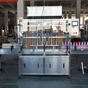 Máquina de enchimento de detergente líquido com preço de fábrica de processo semi-auto