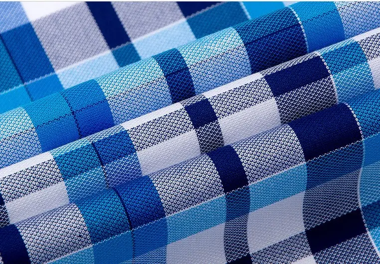 Custom fashion pattern causal design cotton plaid shirts for men