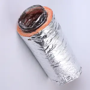 Top Quality Air Conditioner Parts R6 R8 HVAC Systems Hose Insulated Aluminium Foil Flexible Duct