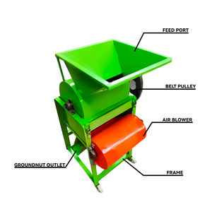Machine à décortiquer les cacahuètes en acier inoxydable, équipement automatique de décorticage des cacahuètes avec faible taux de bris, décorticage efficace des cacahuètes - Product Image 1