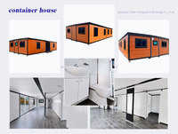 Case prefabbricate modulari di lusso da 40 piedi con 3 stanze, espandibili, con bagno e cucina, design moderno per uso villa o officina