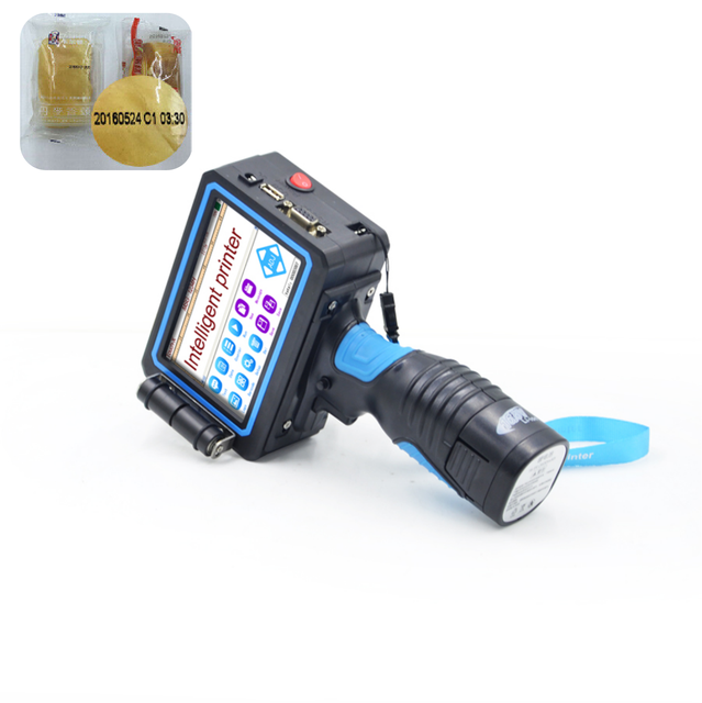 Hot Sale Food Plastic Pouch Bags Handheld Thermal Portable Inkjet Batch Code Machine Rfid Expiry Date Gun Hand Held Tij Printer