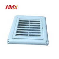 Blanc usage domestique MEILLEUR 6 pouces Grille murale sortie carrée couvercle d'air en plastique PP capot de ventilation pour ventilation intérieure et extérieure