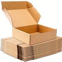 Boîtes d'expédition en carton ondulé personnalisées, réutilisables et recyclables, impression couleur mate, logo/design graphique personnalisé pour vêtements et chaussures