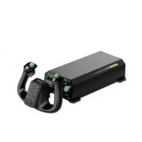 MOZA AY210 Joystick Ergonómico Inalámbrico de 2.4GHz con Base Tipo Yoke, Duradero, de ABS, para Simulador de Vuelo para PC/Steam Deck