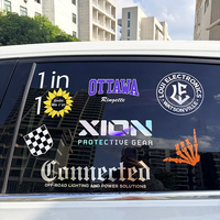 Autocollants de voiture personnalisés en vinyle pour pare-chocs et pare-brise, résistants aux UV, découpés sur mesure, avec logo imprimé et transfert UV