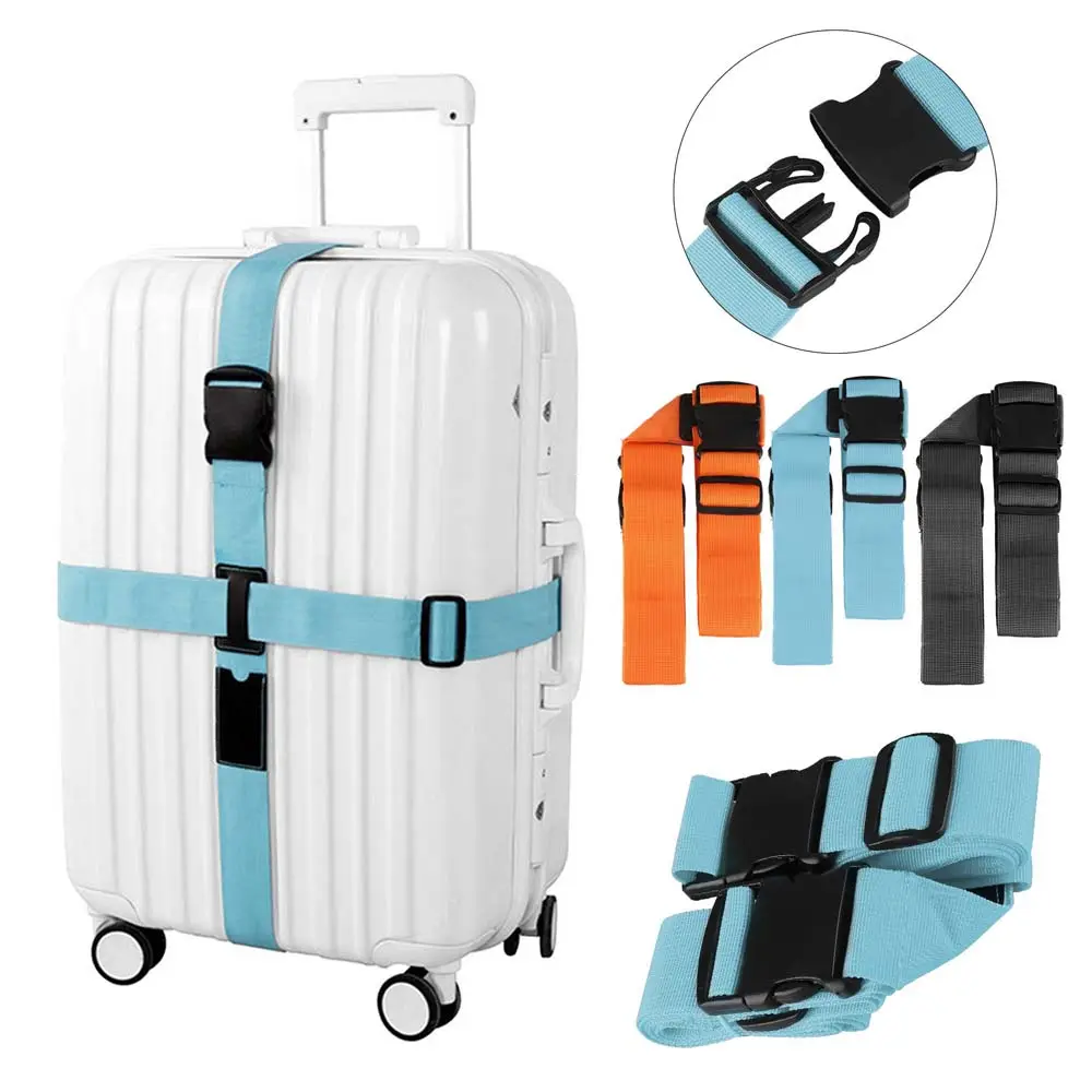 Customized Logo Adjustable Travel Luggage Straps Wholesale Dye Sublimation Webbing Luggage Belt