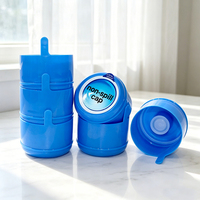 Bouchon de bouteille d'eau de 1 gallon le plus vendu, 55 mm, à pression, anti-fuite, anti-effraction, anti-déversement, en PE, conforme FDA, pour la production d'eau, OEM