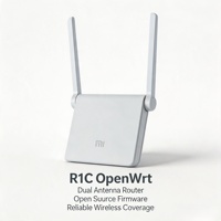 Router Inalámbrico OpenWrt RJ45 de 300Mbps al por Mayor, R1C Doble Banda AC1200, 2 Antenas, 2.4GHz, Router SOHO, Precio de Fábrica para Revendedores