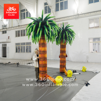 Modèle gonflable géant de palmier de 10 pieds, personnalisable à 360 degrés, pour la publicité et la décoration d'événements