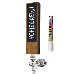 Luxus geschenke Dekorative Tap handles Benutzer definierte Tafel Holz Bierhahn Griff für Weinbar Zubehör für Hersteller Hotels