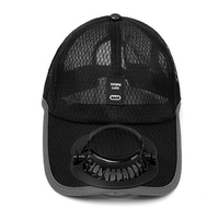 Gorra de Béisbol Deportiva XKENHEAT 2027, Unisex, con Ventilador Solar y Carga USB, 6 Paneles de Malla Transpirable e Impermeable, para Verano