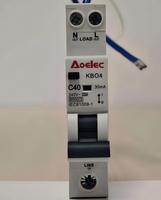 Aoelec KBO1 RCBO 6kA Capacité de coupure Courbe B/C 230V Tension nominale 1P+N Certifié CE Montage sur rail DIN
