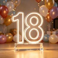 Enseigne néon personnalisée à grandes lettres, autoportante, intérieure/extérieure, LED RGB, néon acrylique, enseigne lumineuse personnalisable pour décoration de mariage