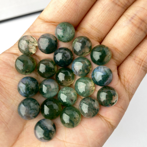 Qinfa Crafts' Customized Size Hot Selling Green Aquatic <strong>Agate</strong> Cabochon Natural <strong>Moss</strong> <strong>Agate</strong> Polished Loose <strong>Gems</strong> Wholesale - Product Image 6