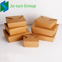 Boîte en papier alimentaire de haute qualité de 700 ml, boîte d'emballage en papier kraft pour bonbons, biscuits, beignets avec couvercle transparent