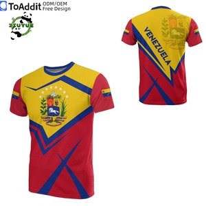 Camisetas de Fútbol de <span class=keywords><strong>Venezuela</strong></span> Estilo Urbano de Alta Calidad, Camisetas Lisas de Poliéster Transpirable, Tallas Grandes - Product Image 2